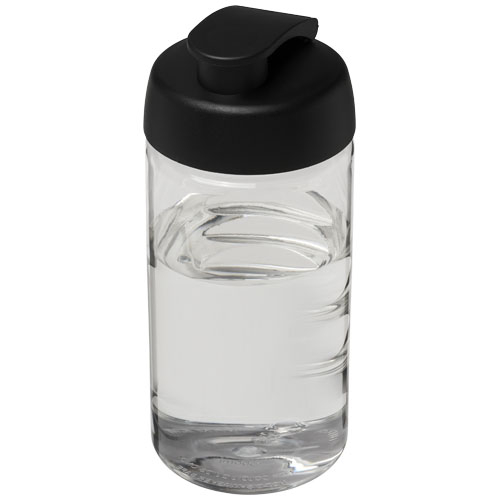 Bouteille de sport 500ml personnalisable H2O Active® Translucide et Noir